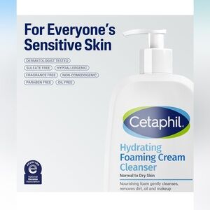 Cetaphil Hydrating Foaming‎ Cream Cleanser